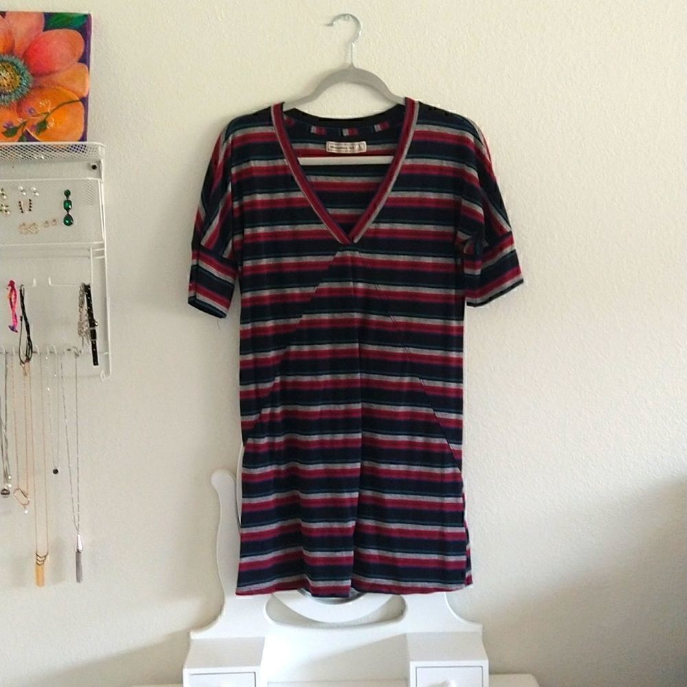 Abercrombie & Fitch T-shirt Dress Stripes size Small